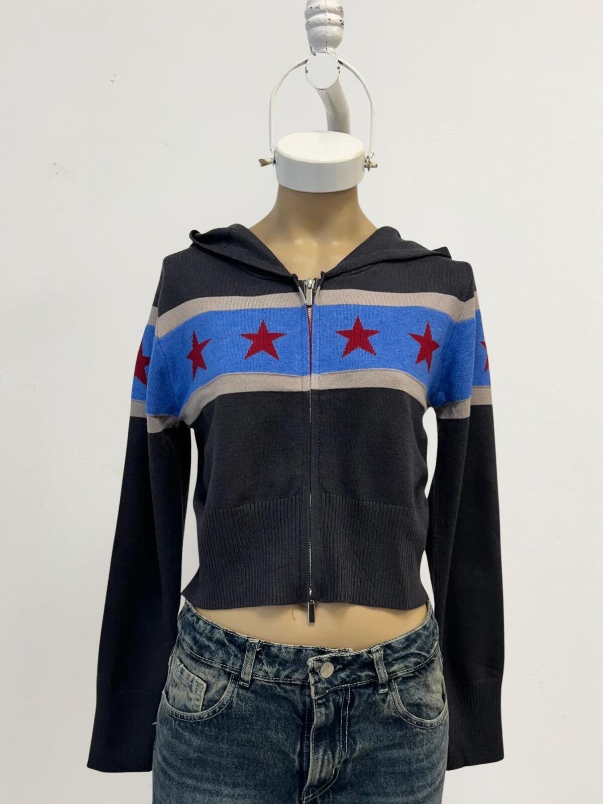 CAMPERA TEJIDO ESTRELLA — imagen 3